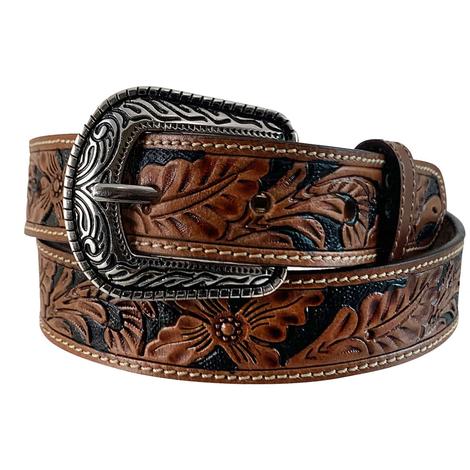 Roper Brown Floral Hand Tooled Boy's Belt