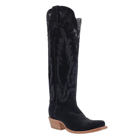R. Watson Black Roughout Tall Top Women's Boot