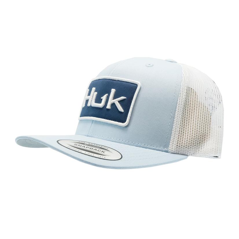  Huk Logo Crystal Blue Trucker Cap