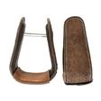 STT Saddle Shop Custom Roughout Roper Stirrups CHOCOLATE