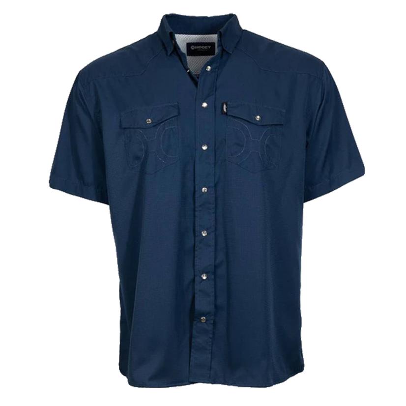  Hooey Boy's Sol Navy Short Sleeve Snap Shirt