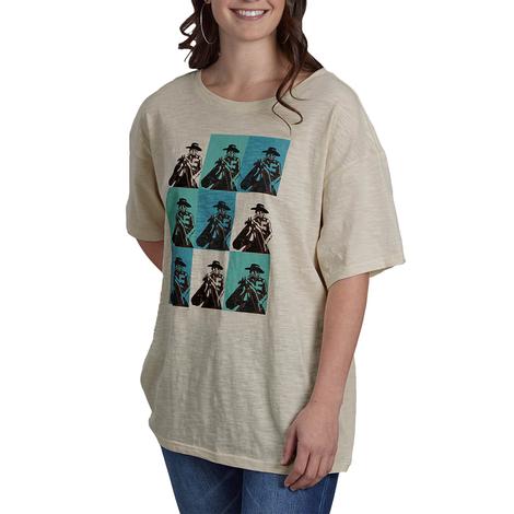 Roper White Boyfriend Fit Women's Graphic Tee