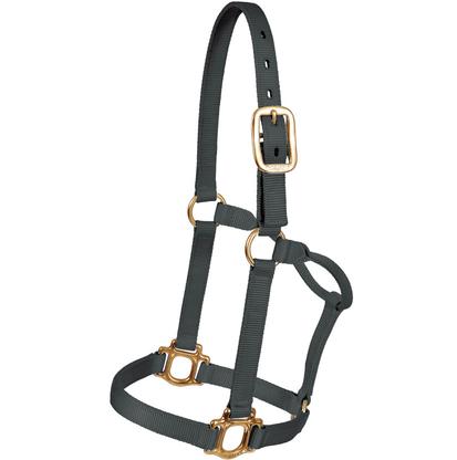 Mustang Triple Ply Nylon Halter Yearling 500lb-800lb BLACK