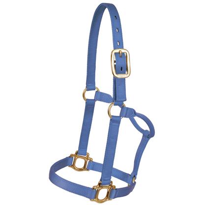 Mustang Triple Ply Nylon Halter Yearling 500lb-800lb ROYAL_BLUE