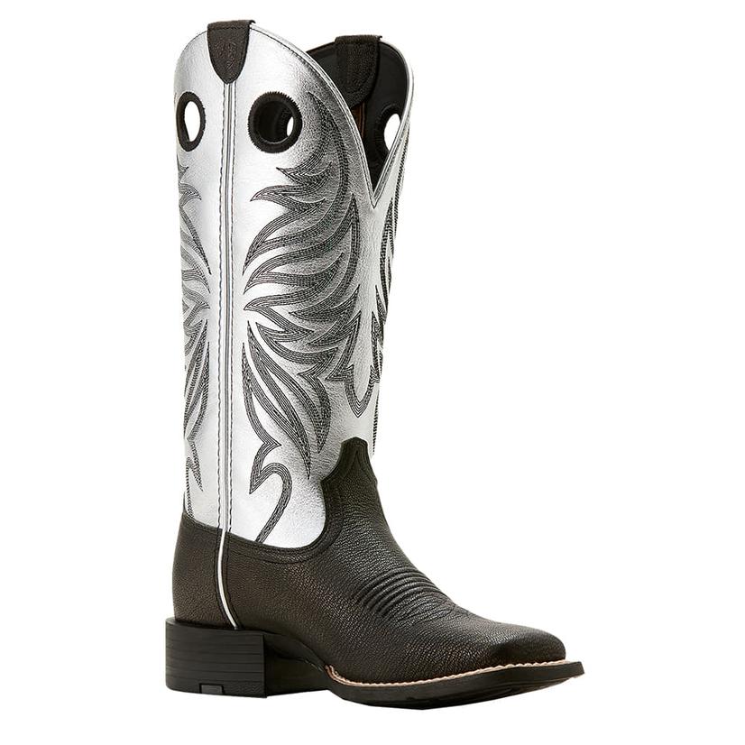  Ariat Round Up Ryder Dark Carbon And Antique Silver Women's Boot