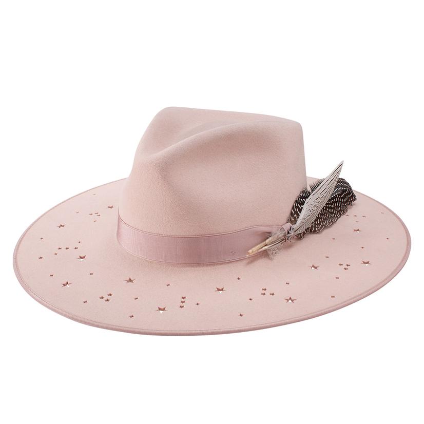  Stetson Powder Pink Night Sky Fedora