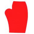 Rubber Massage Glove RED
