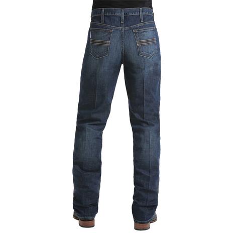 Cinch Silver Label Slim Fit Dark Stonewash Men's Jeans 