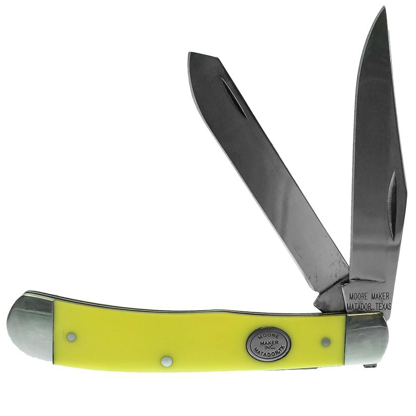 Moore Maker Double Blade Trapper Pocket Knife 4 1/8